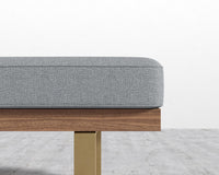 Maria Bench - Plush Weave - Porpoise