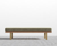 Maria Bench - Signature Plush Velvet - Olive Green