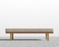 Maria Bench - Signature Plush Velvet - Warm Taupe