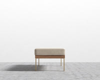 Maria Bench - Signature Plush Velvet - Warm Taupe