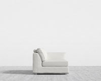 Milo 1-Seater Right - Trento Microfiber Leather - Trento Eggshell