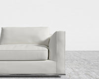 Milo 1-Seater Right - Trento Microfiber Leather - Trento Eggshell