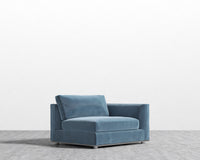 Milo 1-Seater Right - Plush Velvet - Solstice