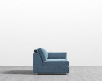 Milo 1-Seater Right - Plush Velvet - Solstice