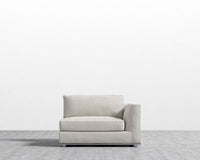 Milo 1-Seater Right - Chatou Boucle - Pearl