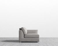 Milo 1-Seater Right - Venice Vegan Suede - Chiffon