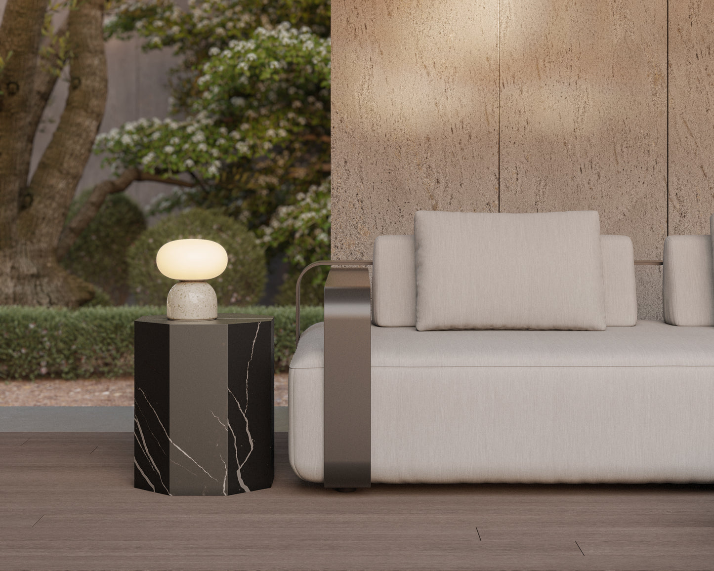 Nobi Outdoor Sectional Sofa - Palisades - Black
