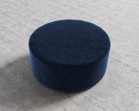 Nova Pouf Large - Plush Velvet - Cobalt