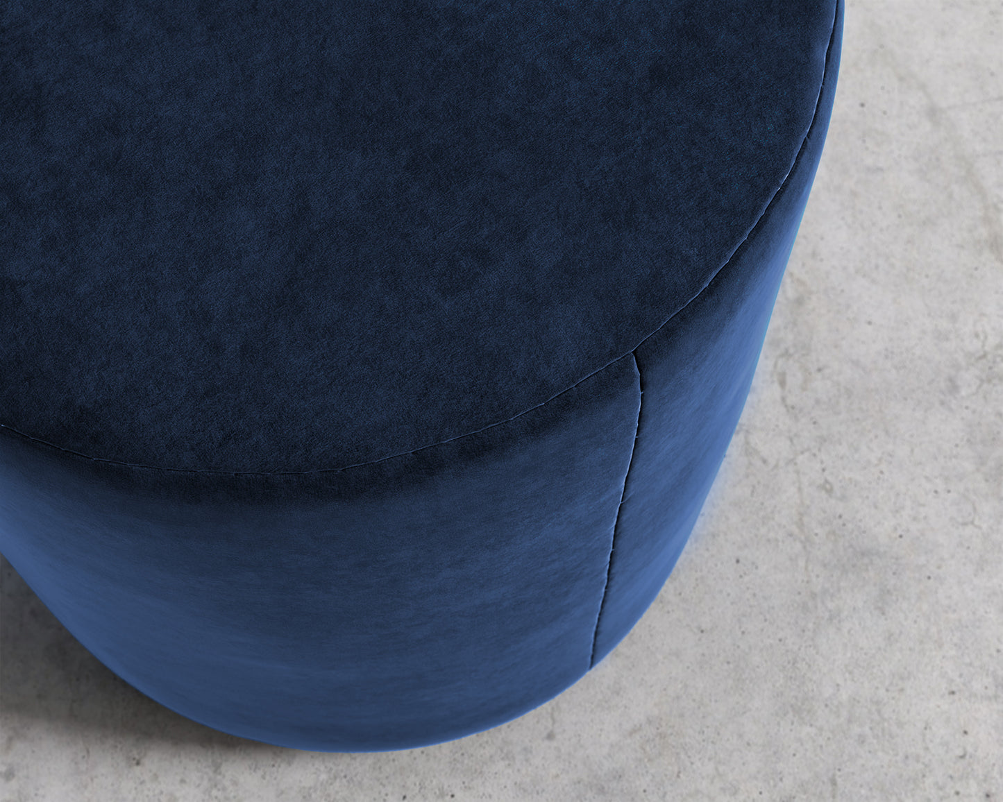 Nova Pouf - Plush Velvet - Cobalt