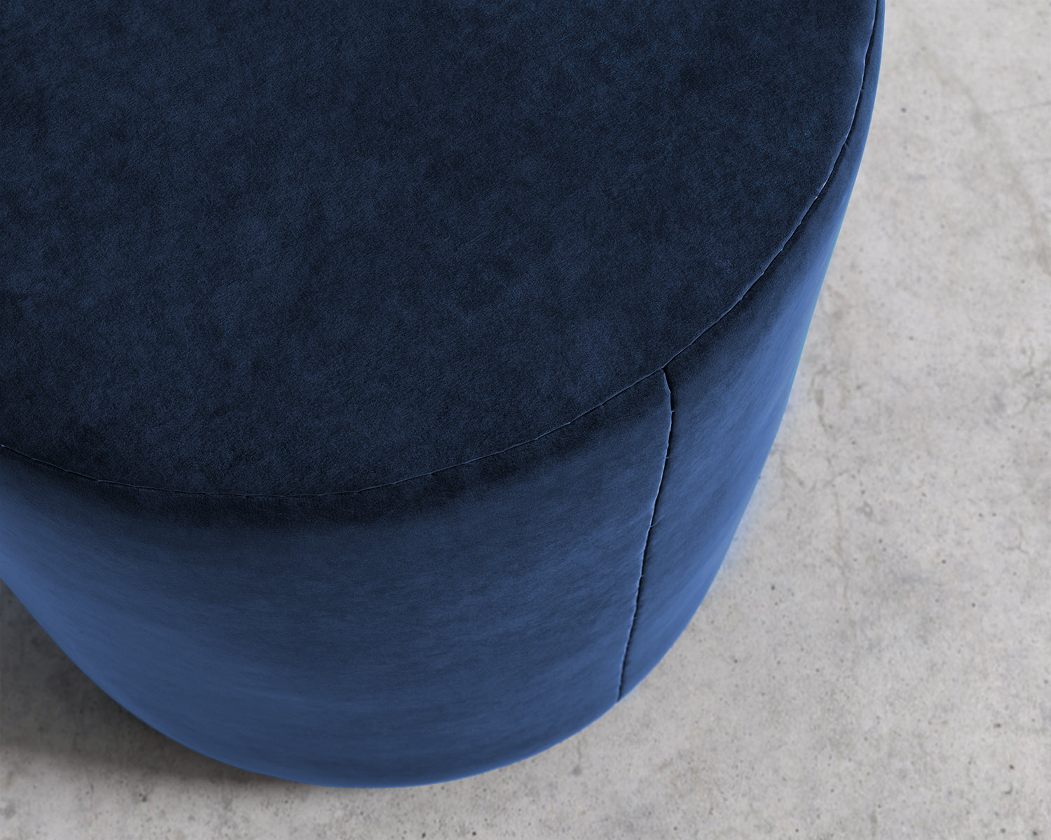 Nova Pouf - Plush Velvet - Cobalt