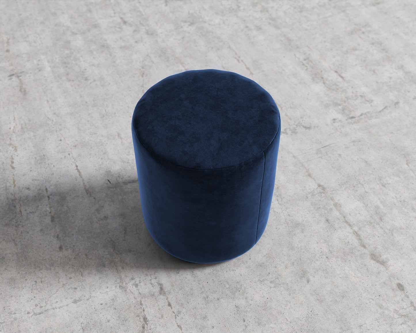Nova Pouf - Plush Velvet - Cobalt