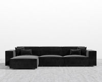 Porter Sectional - Plush Velvet - Black