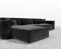 Porter Sectional - Plush Velvet - Black