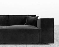 Porter Sofa - Plush Velvet - Black