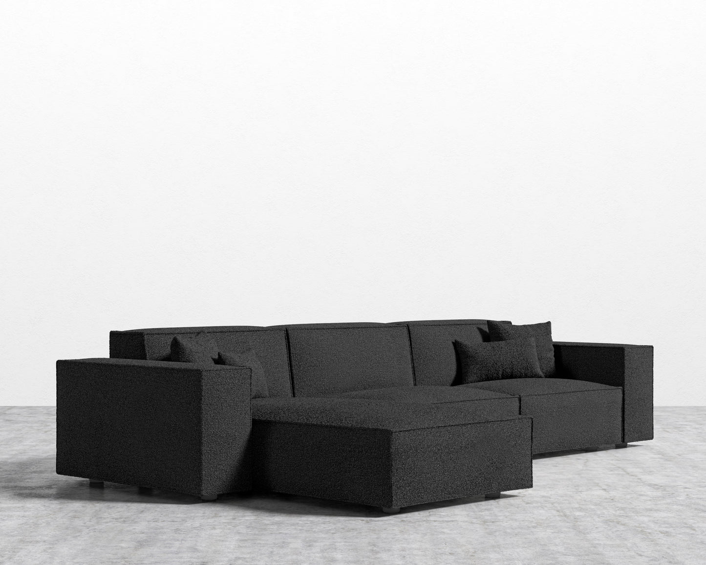 Porter Sectional - Chatou Boucle - Caviar
