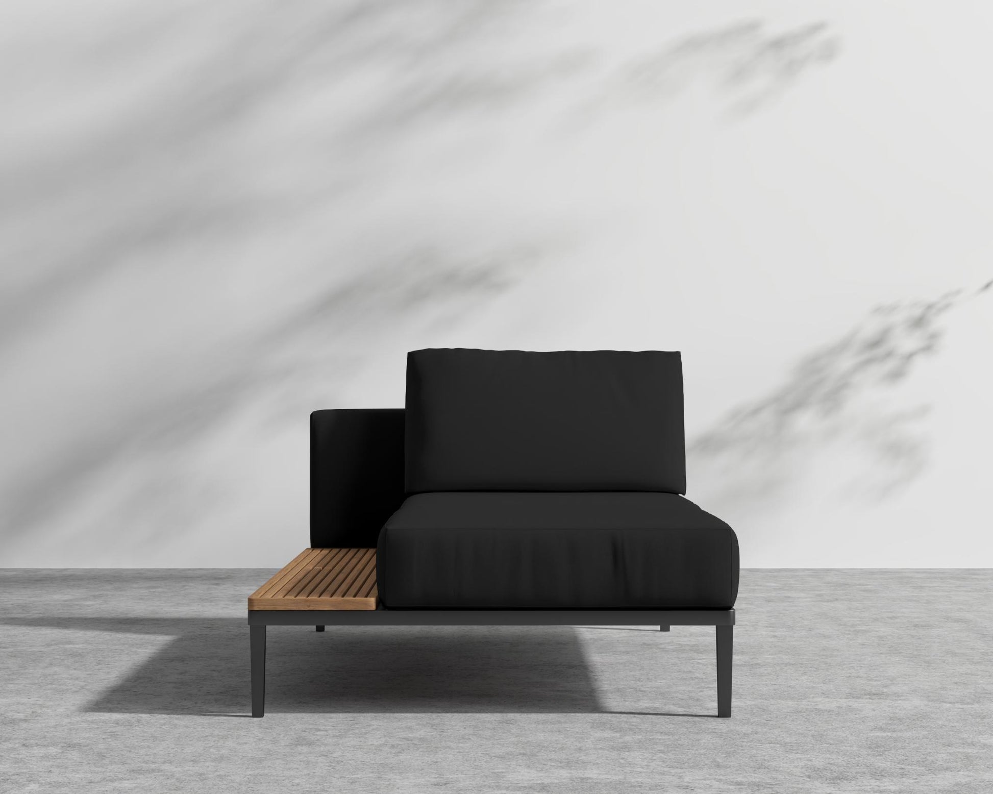 Francis Chaise - Left - Arcadia - Black Frame