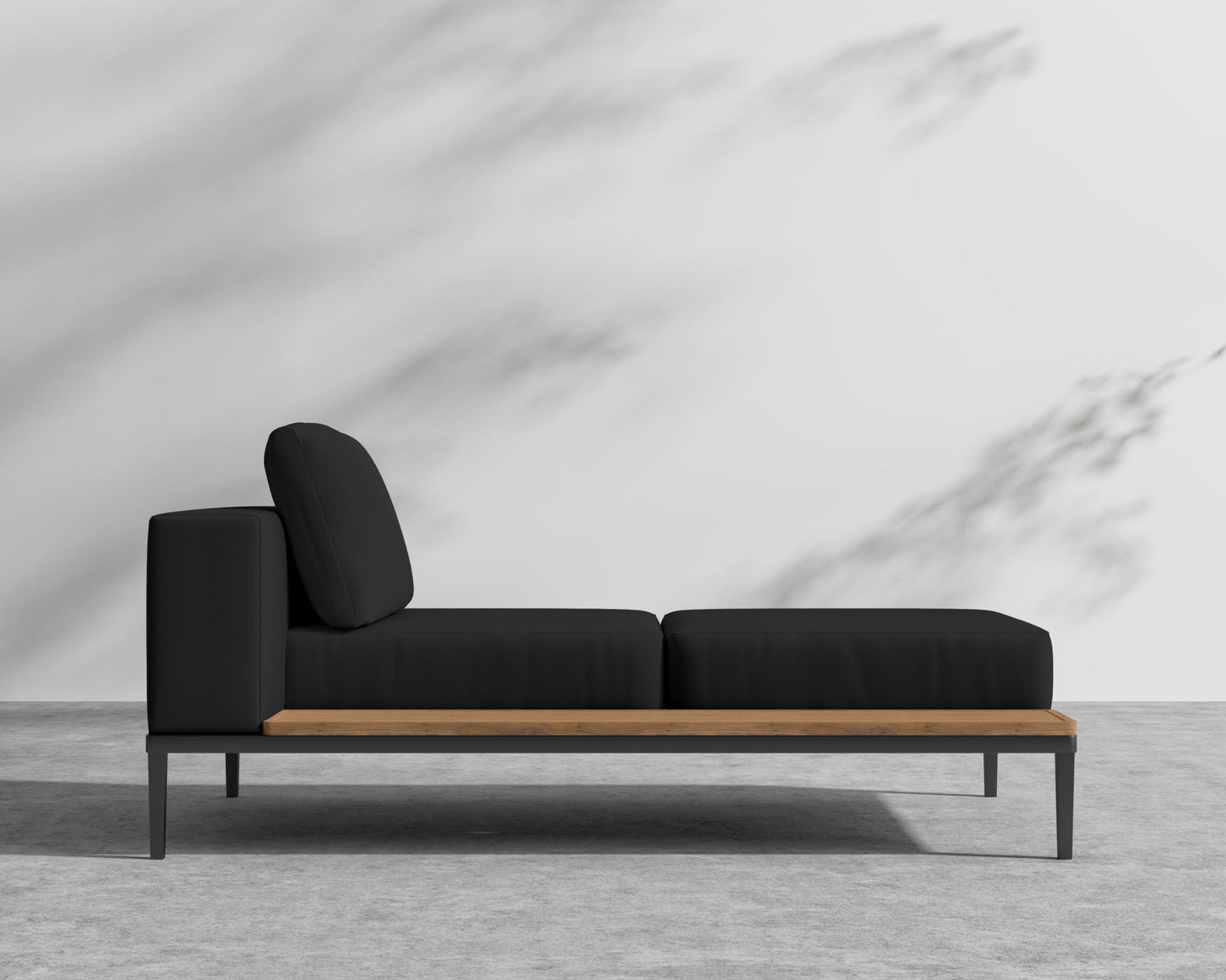 Francis Chaise - Left - Arcadia - Black Frame