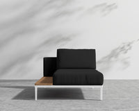 Francis Chaise - Left - Arcadia - White Frame