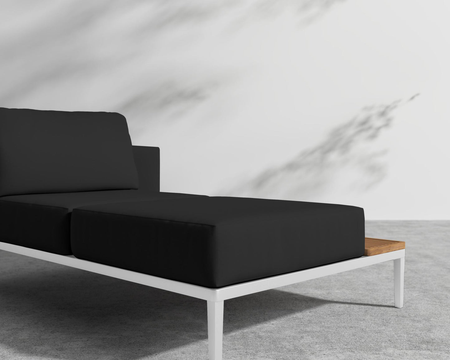 Francis Chaise Right - Arcadia - White Frame