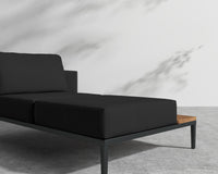 Francis Chaise Right - Arcadia - Black Frame