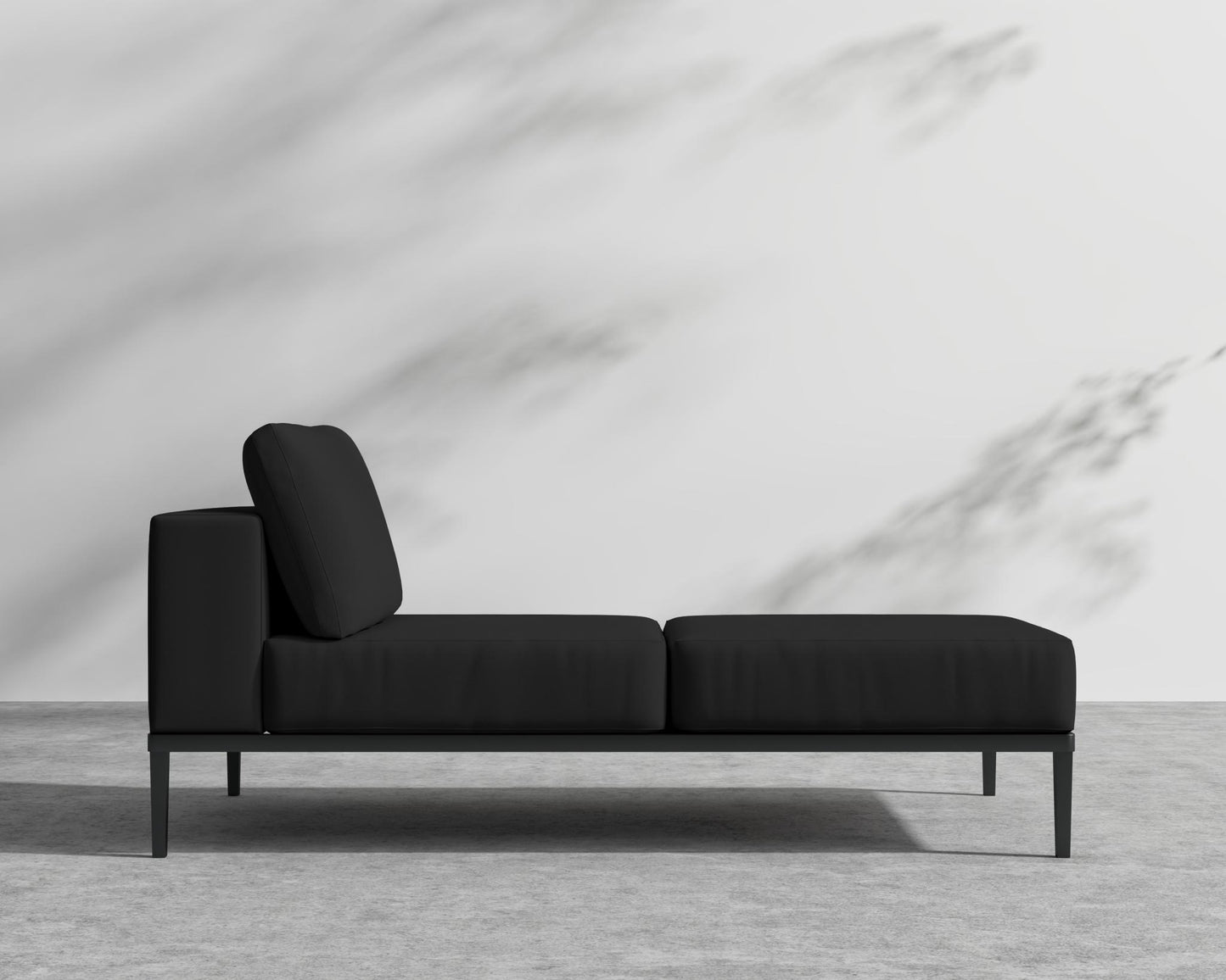 Francis Chaise Right - Arcadia - Black Frame