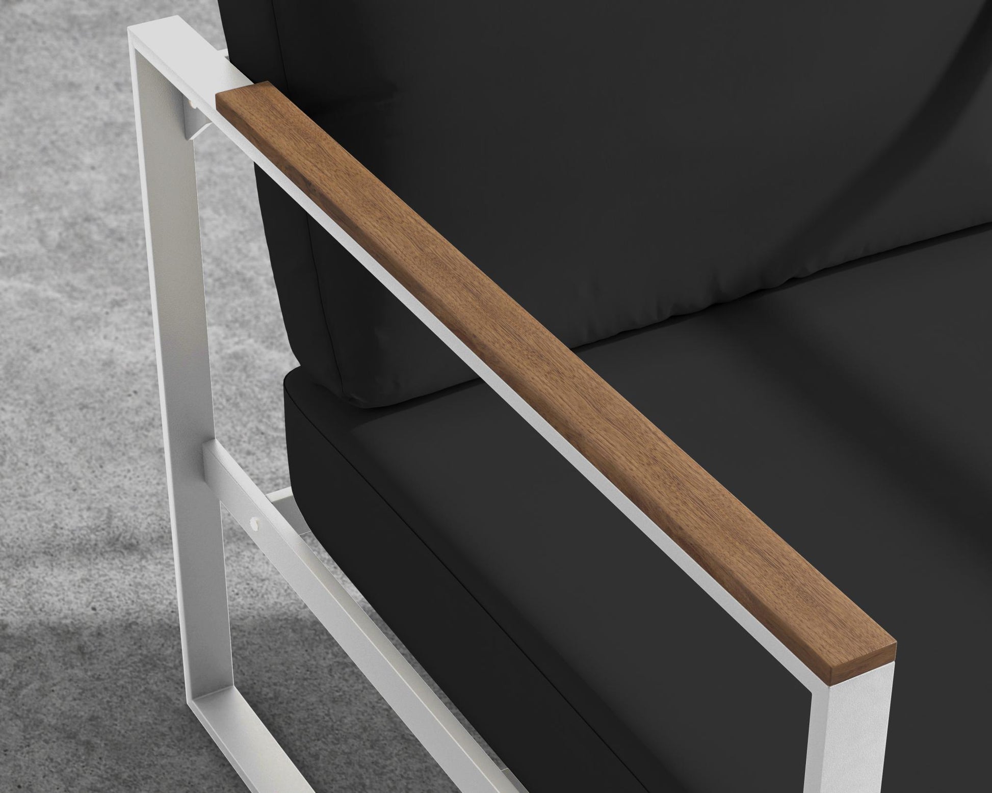 Louis Outdoor Armchair - Arcadia - White Frame