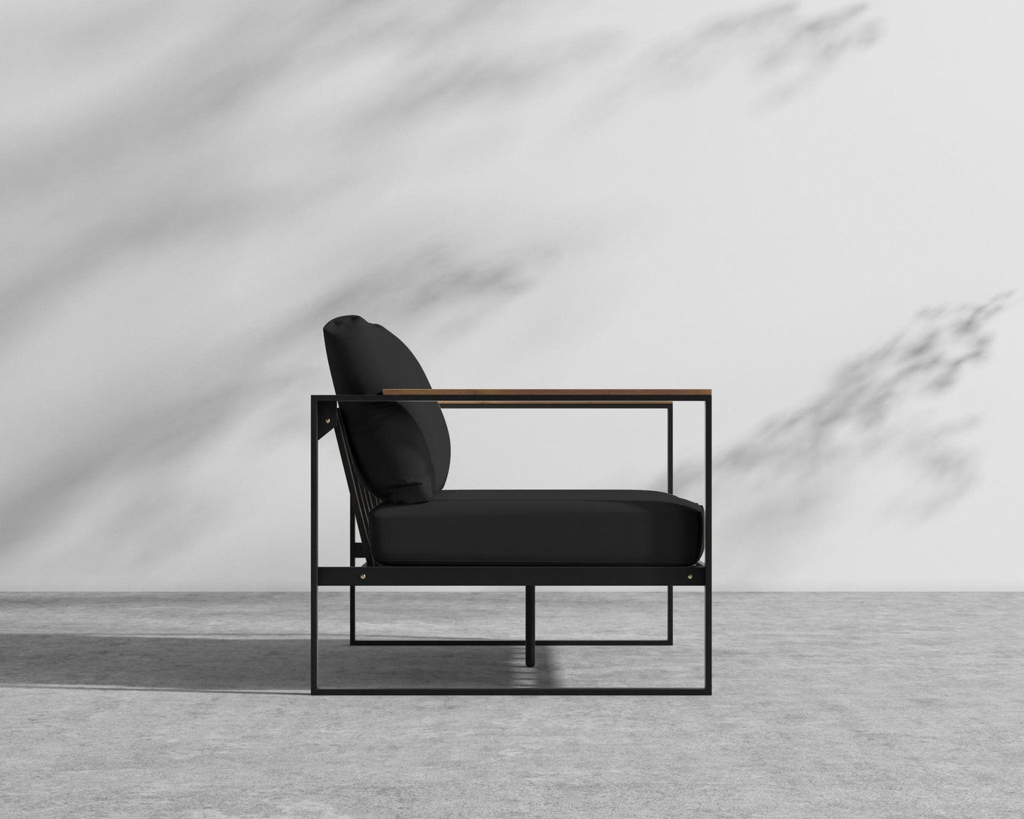 Louis Outdoor Loveseat - Arcadia - Black Frame