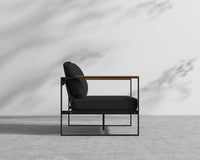 Louis Outdoor Loveseat - Arcadia - Black Frame