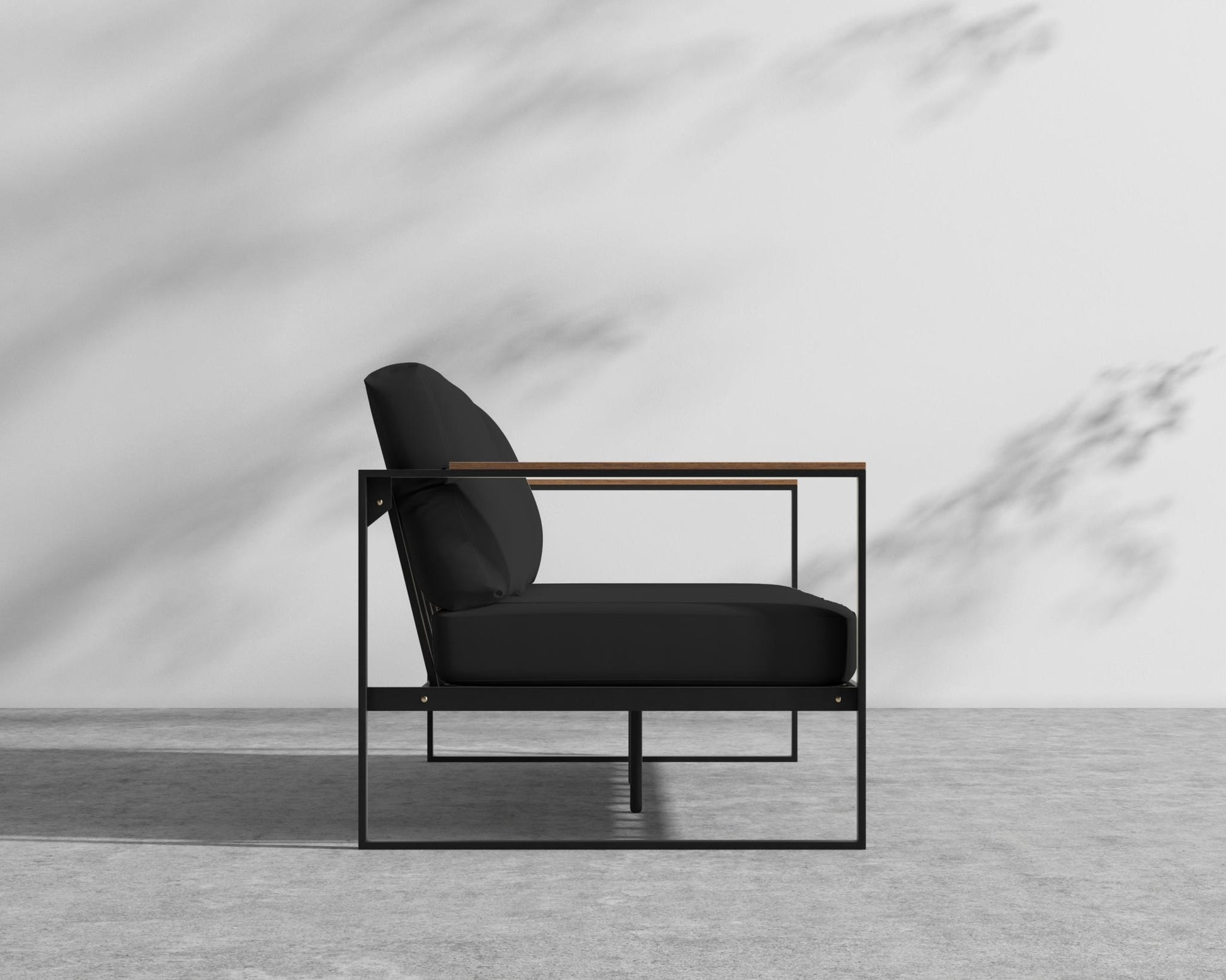 Louis Outdoor Sofa - Arcadia - Black Frame