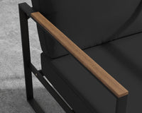 Louis Outdoor Sofa - Arcadia - Black Frame