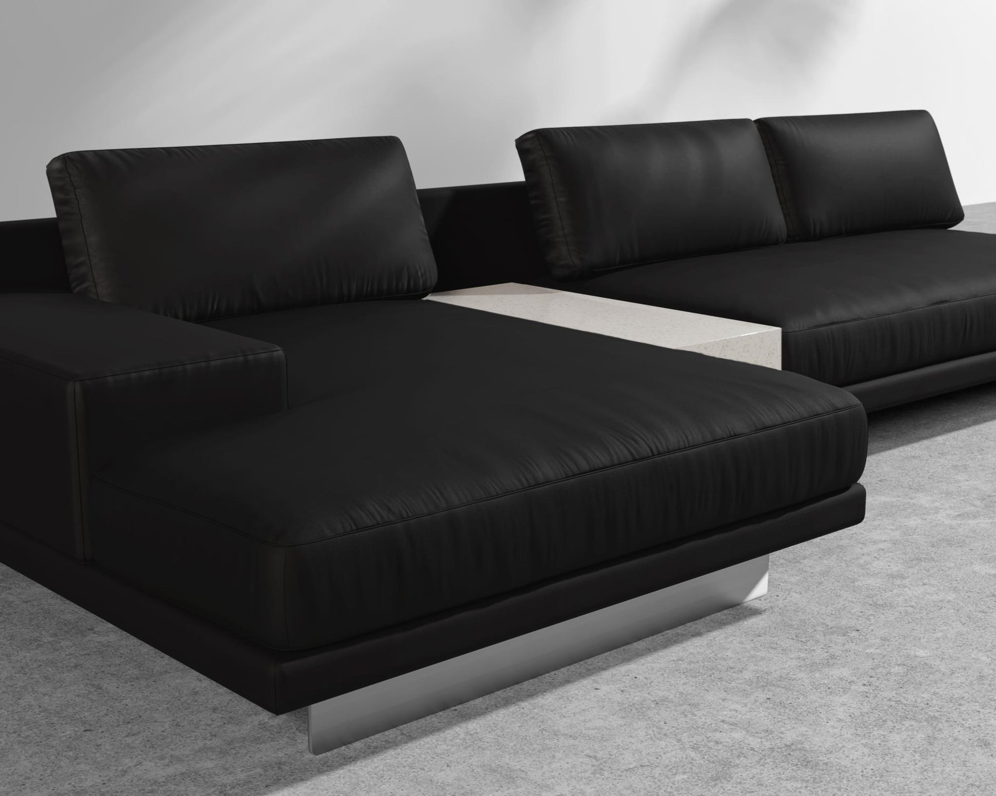 Dresden Outdoor Sectional Sofa - Arcadia - White Terrazzo