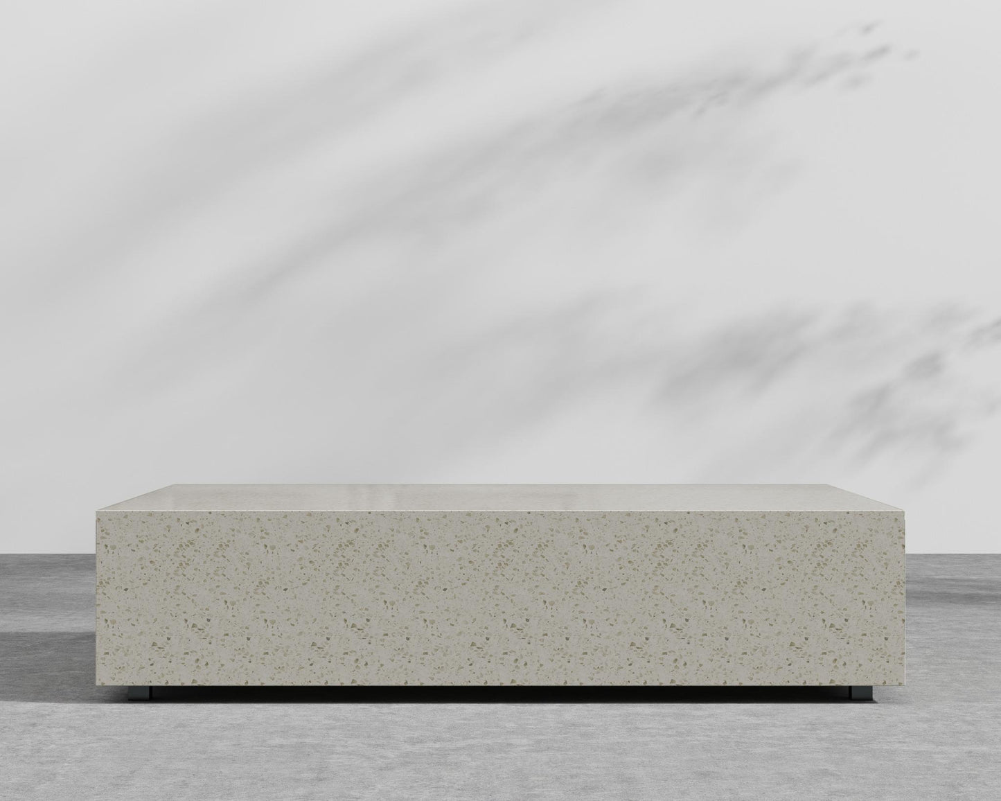 Liza Coffee Table Grande - 40 x 60 - White Terrazzo