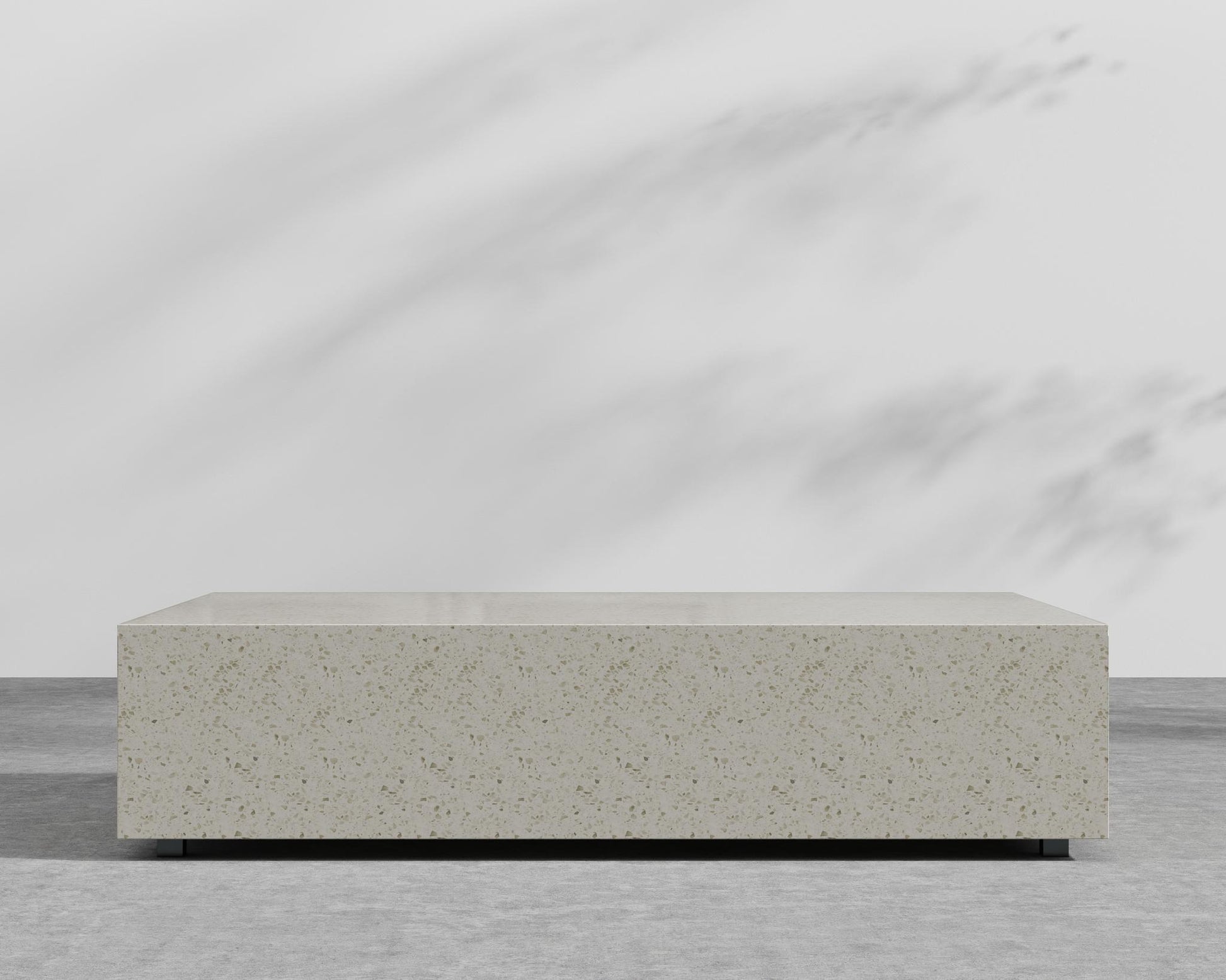 Liza Coffee Table Grande - 40 x 60 - White Terrazzo