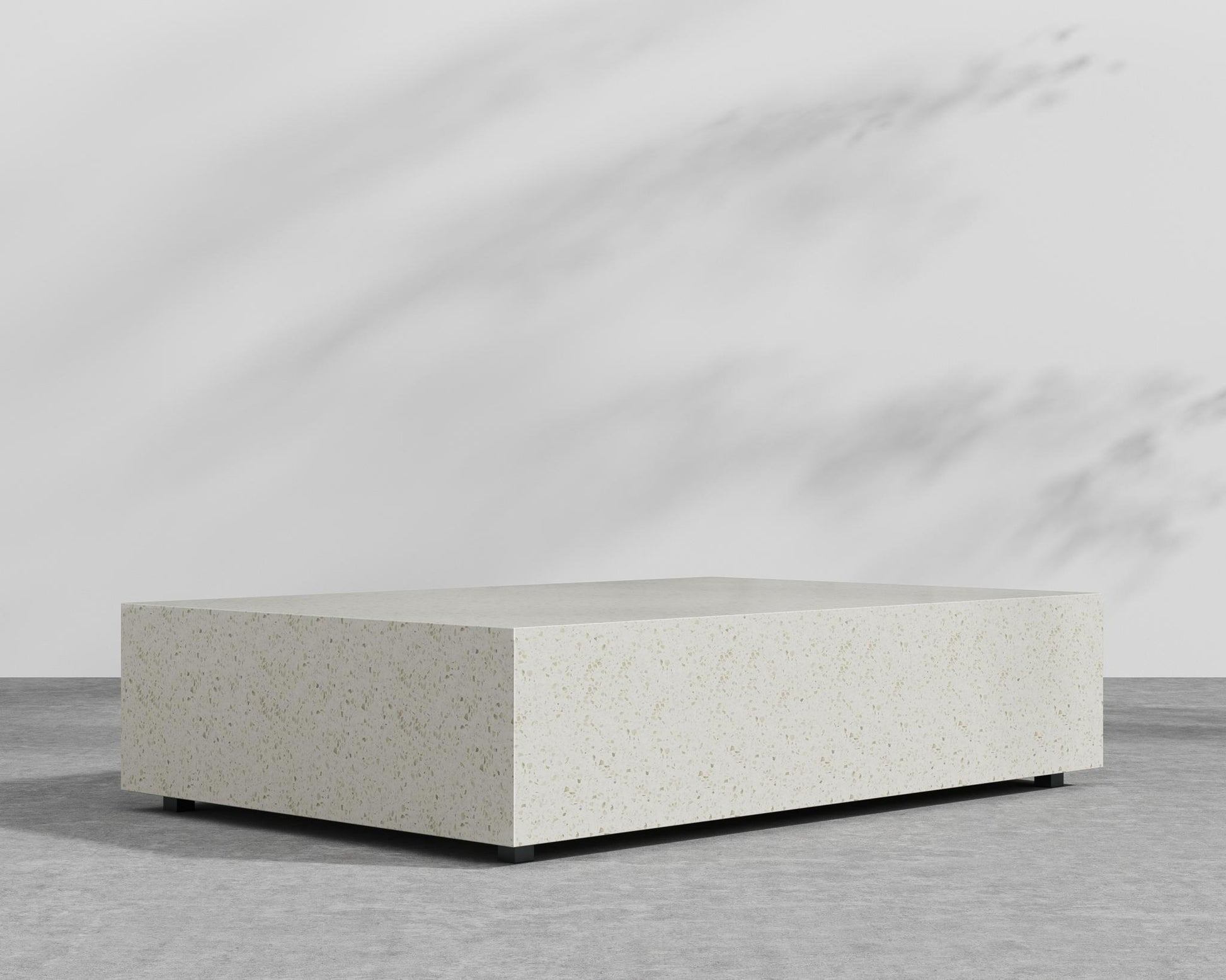 Liza Coffee Table Grande - 40 x 60 - White Terrazzo