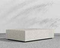 Liza Coffee Table Grande - 40 x 60 - White Terrazzo