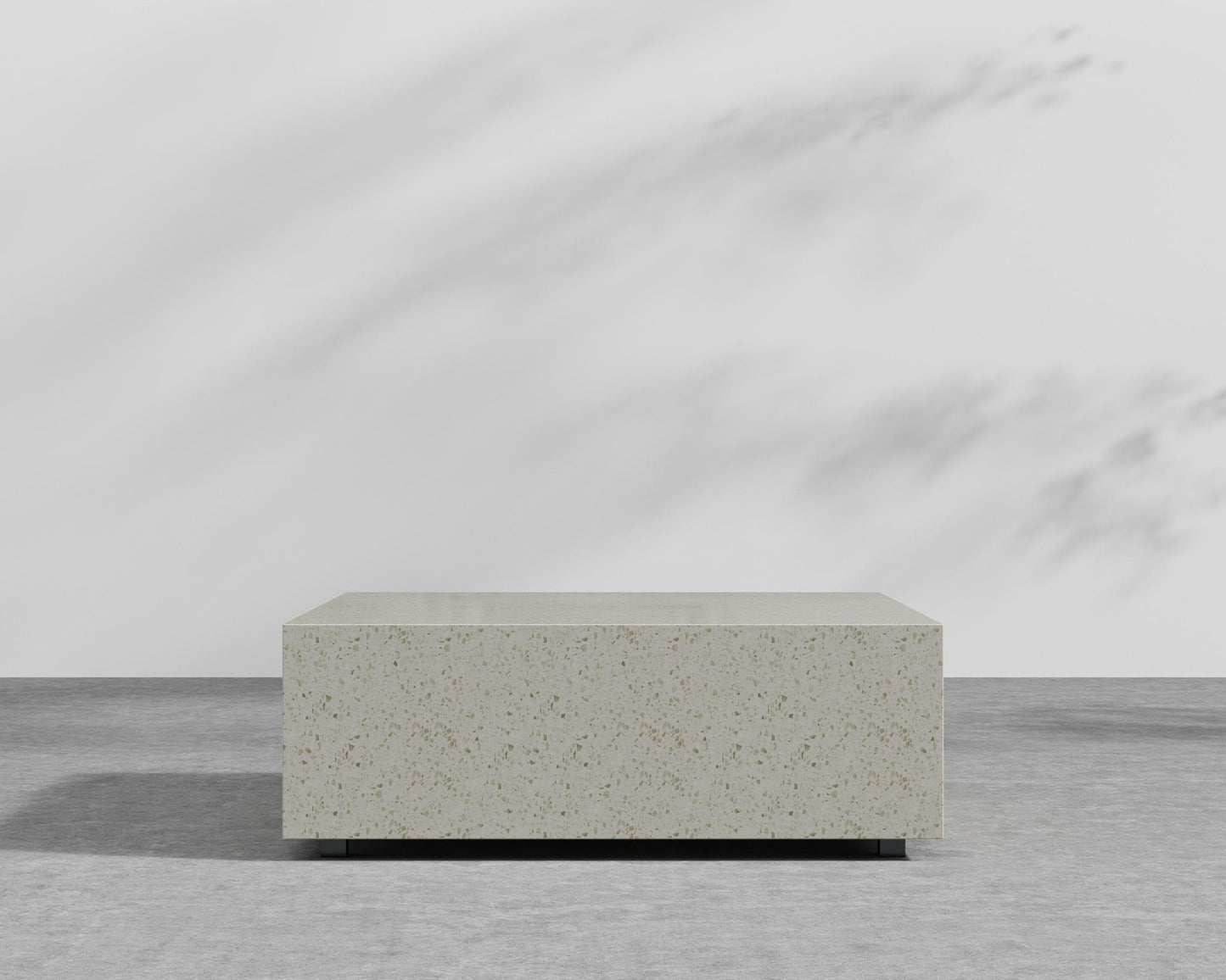Liza Coffee Table Grande - 40 x 40 - White Terrazzo