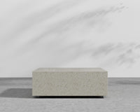 Liza Coffee Table Grande - 40 x 40 - White Terrazzo