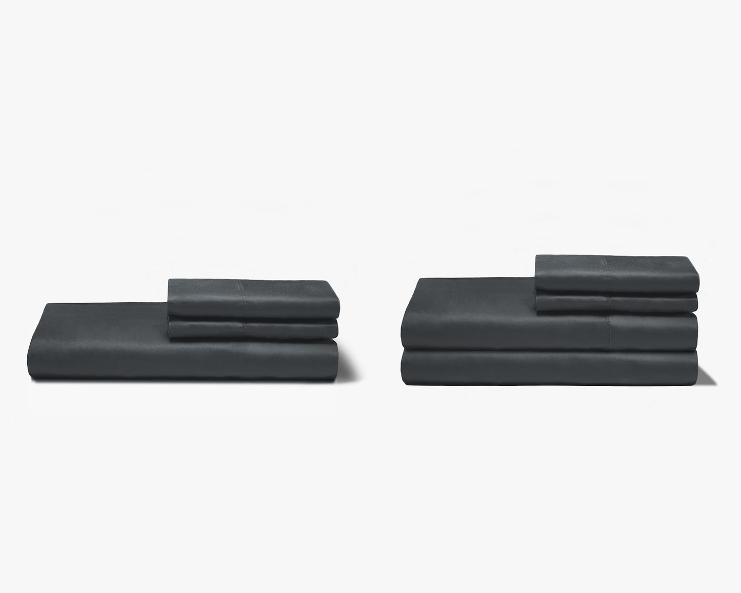 Organic Bamboo Sheet Set + Duvet Cover Set - Charcoal 