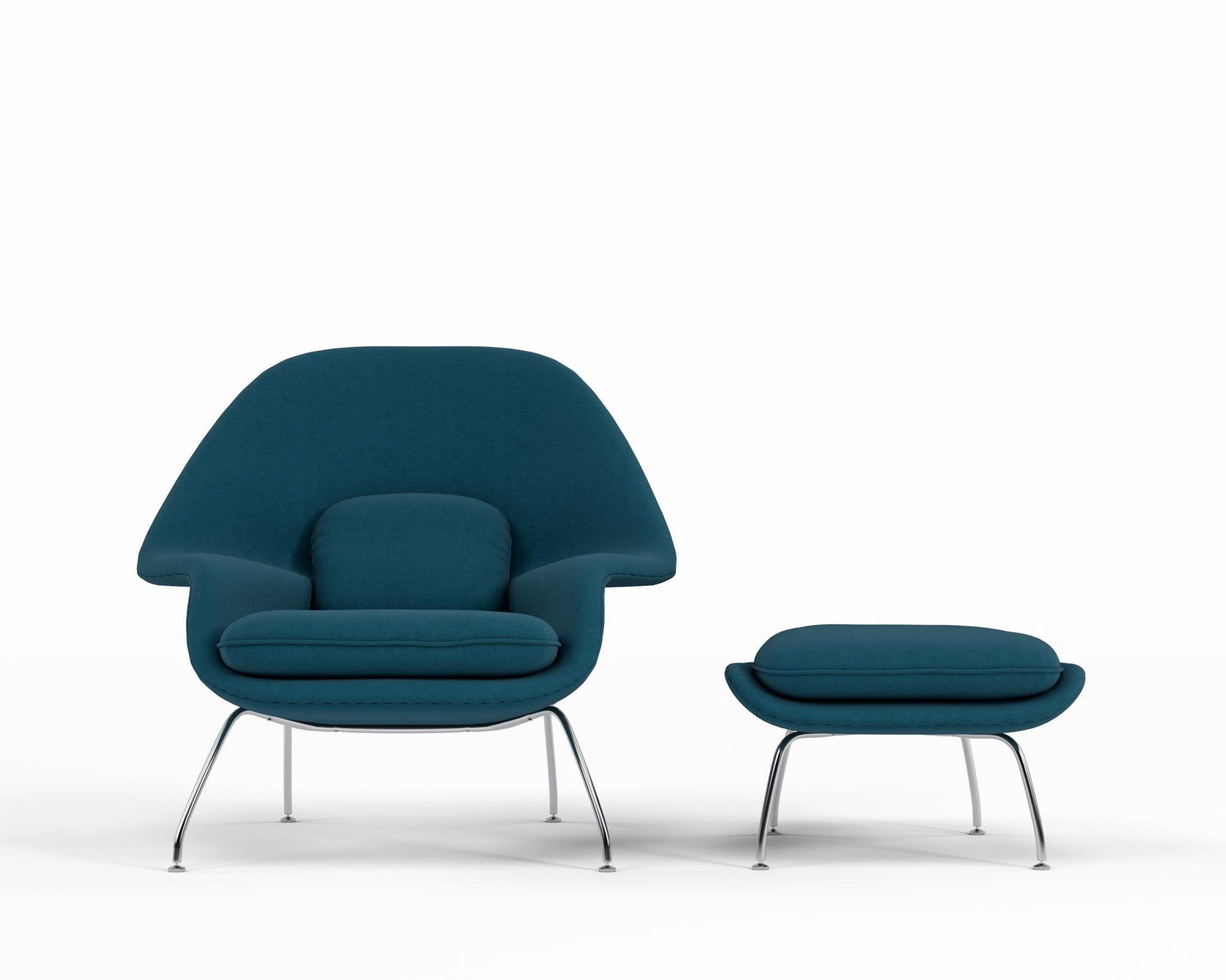 Womb Chair and Ottoman - Twilight 