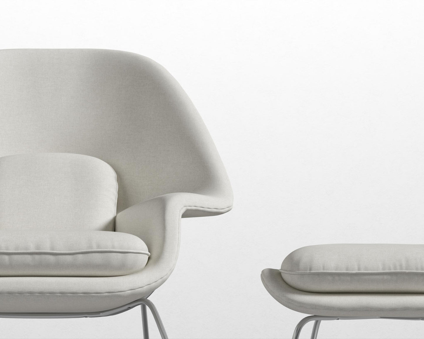 Womb Chair and Ottoman - Modern Felt - Alesund