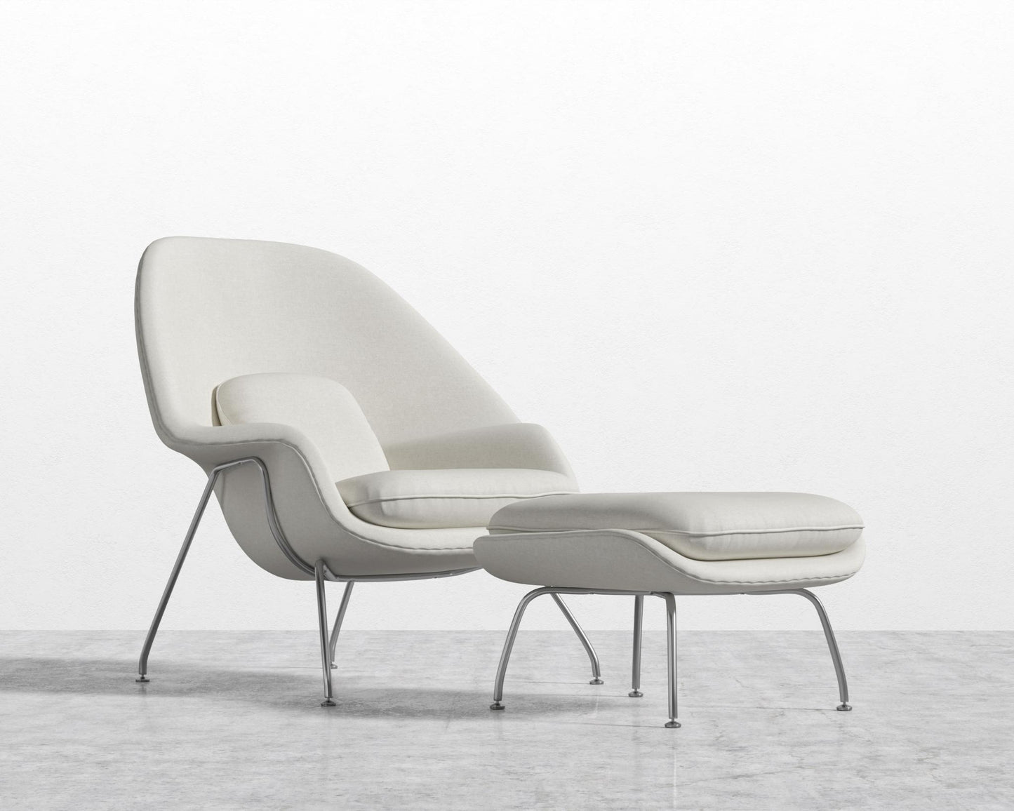 Womb Chair and Ottoman - Modern Felt - Alesund