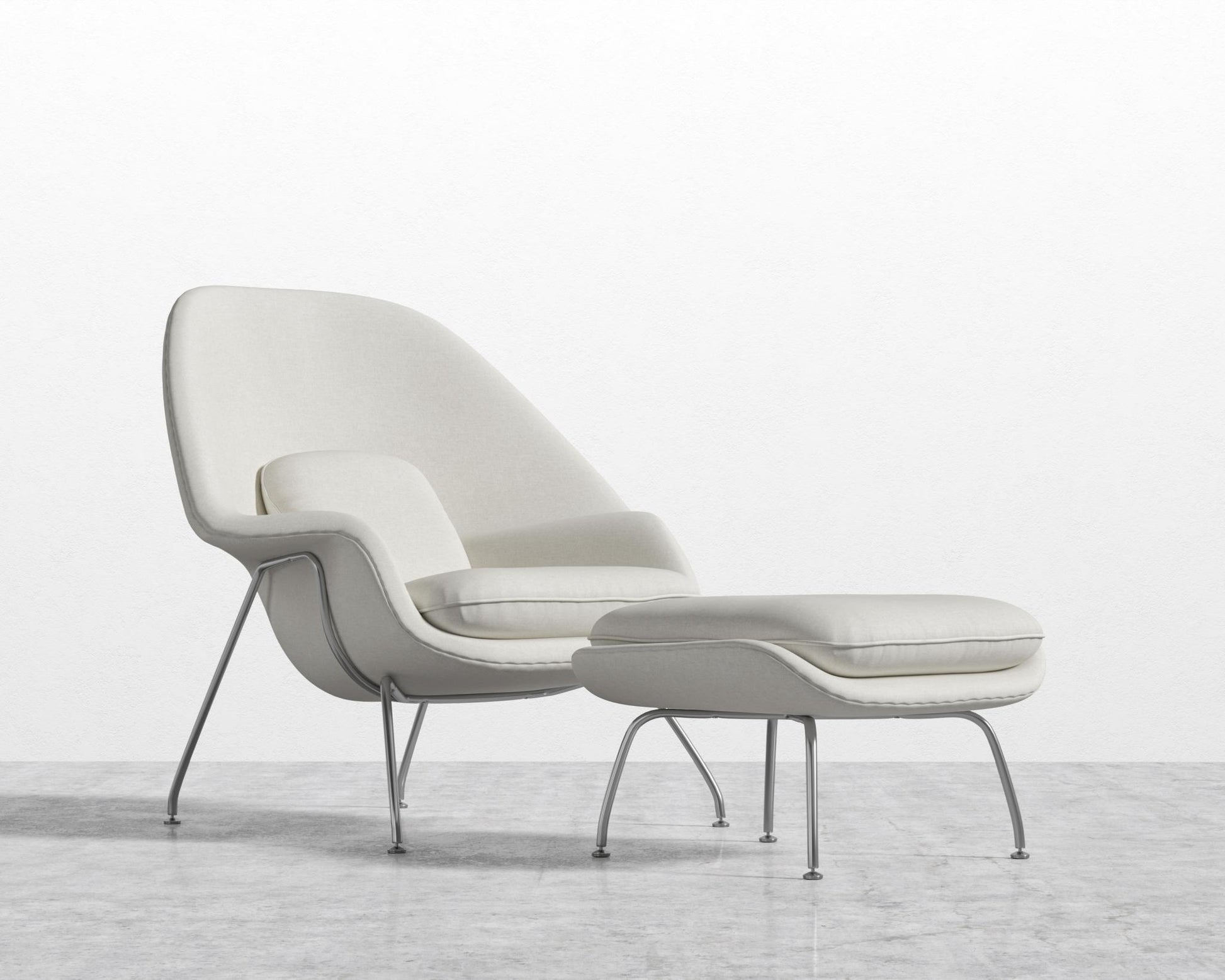 Womb Chair and Ottoman - Modern Felt - Alesund