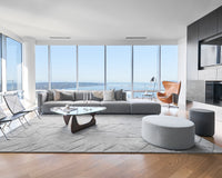 Arya Modular Sectional - Left Hand Facing - Plush Weave Porpoise