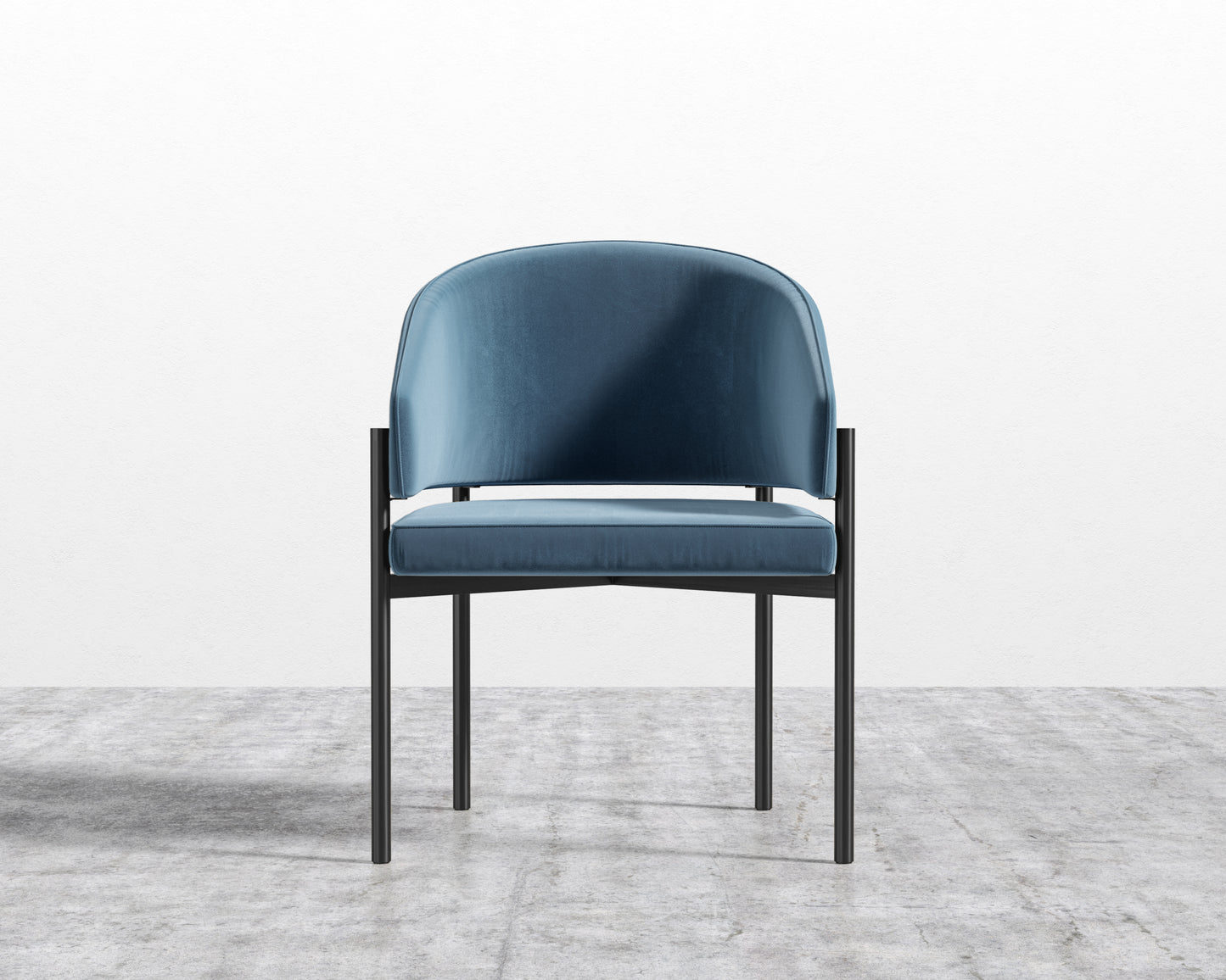Solana Dining Chair - Plush Velvet - Solstice - Black