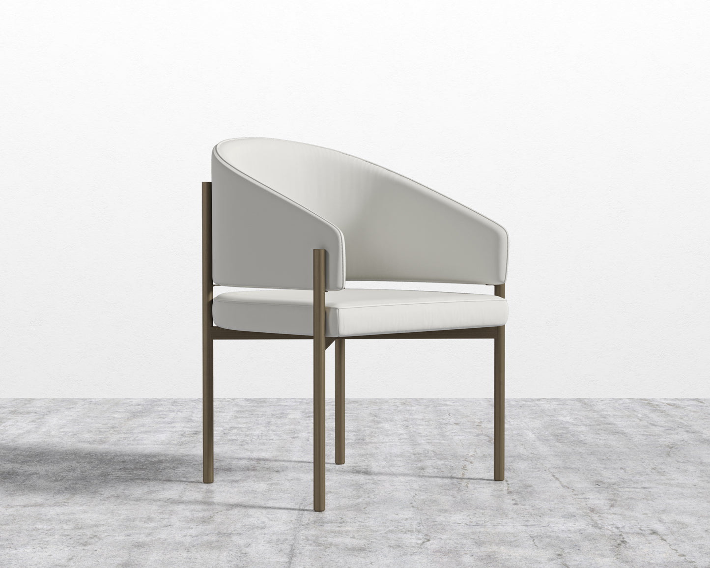 Solana_Dining_Chair_Brass_Microfiber_Eggshell