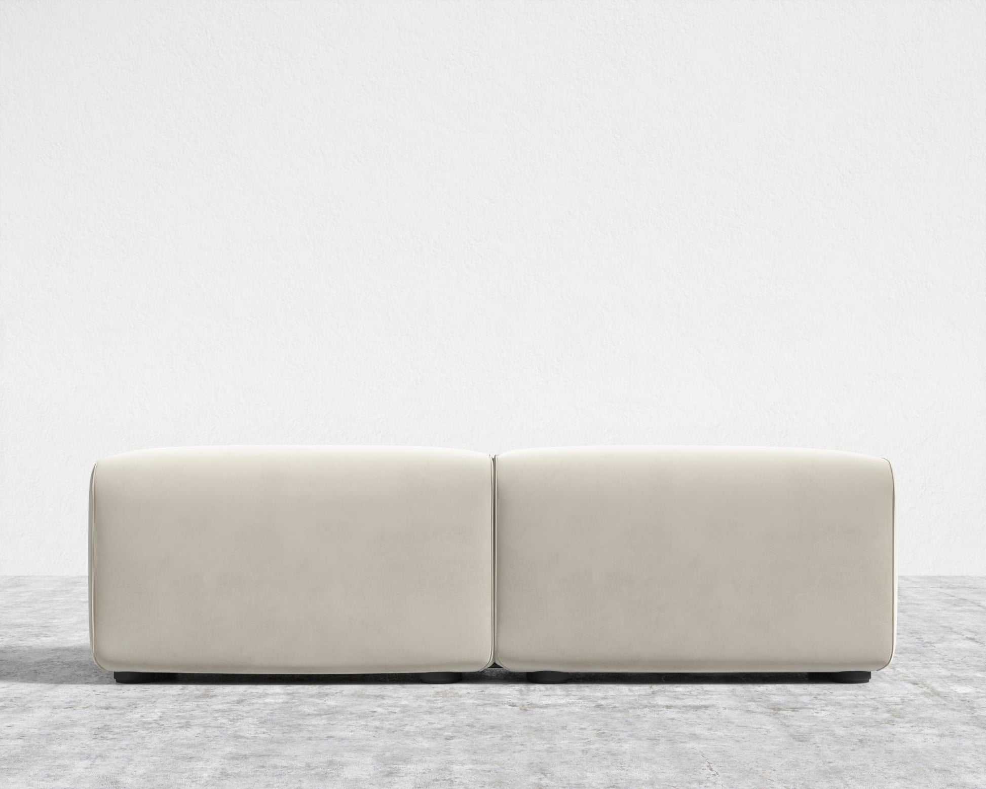 Kaye Bench - Plush Velvet - Cloud