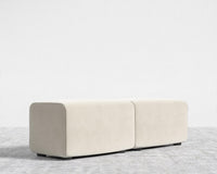 Kaye Bench - Plush Velvet - Cloud