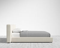 Kaye Bed - King - Plush Velvet - Cloud