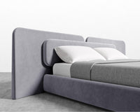 Angelo Bed - Vintage Velvet - Glacier Grey