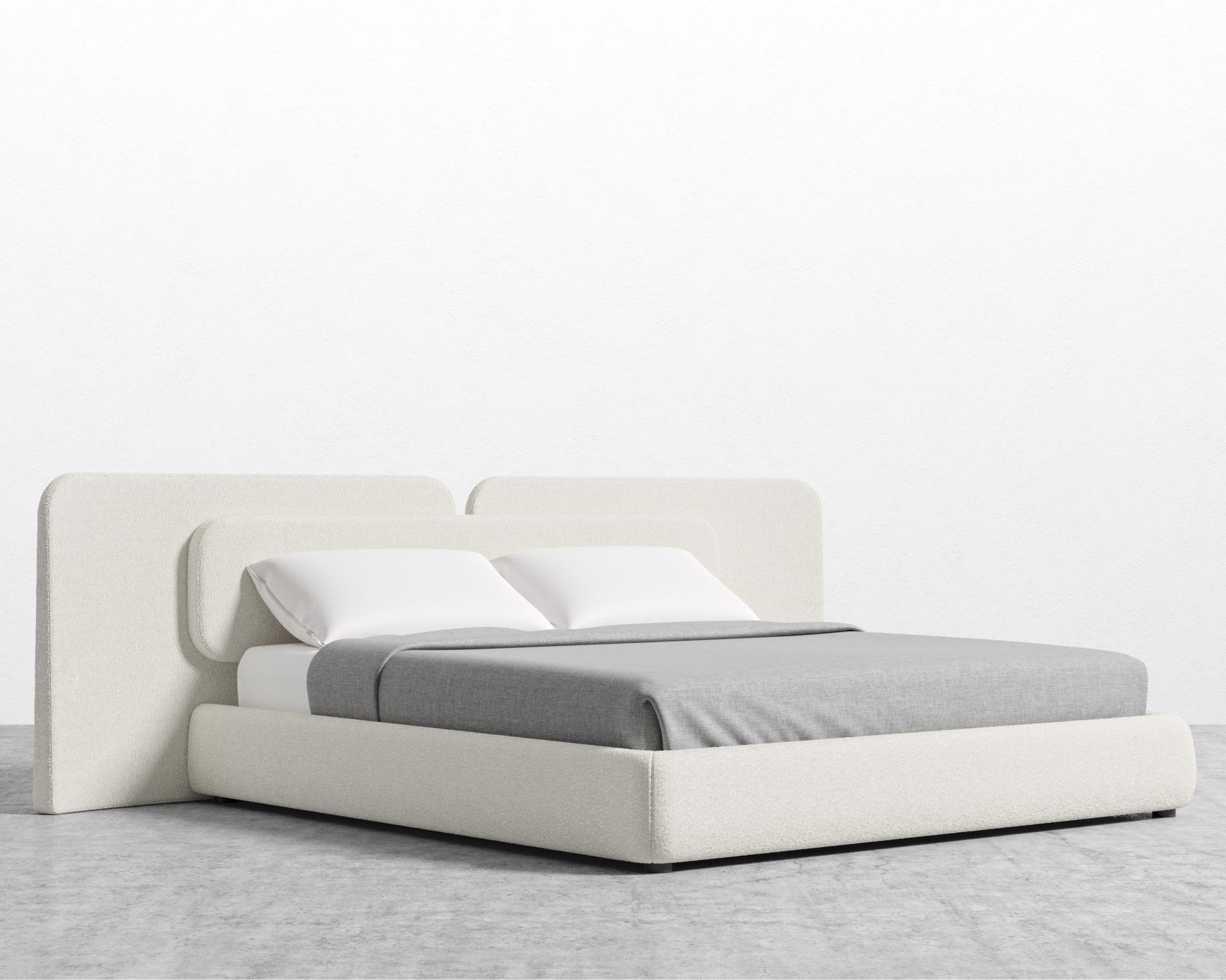 Angelo Bed - Chatou Boucle - Pearl